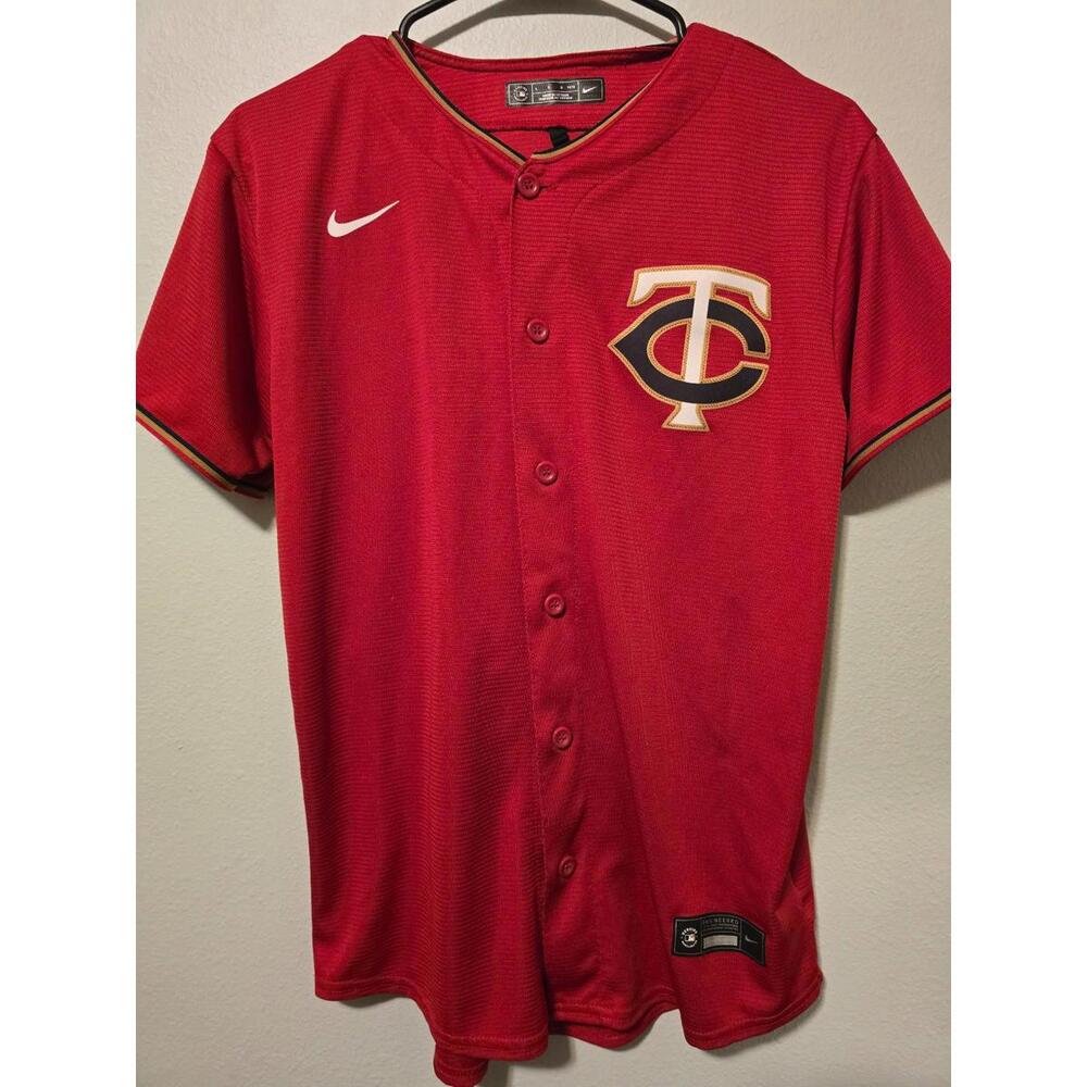 Nike Minnesota Twins Youth Button Up Jersey (L)
